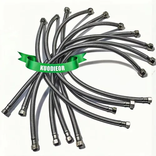 【Nueva versión】Línea de conector de suministro de agua para grifo, acero inoxidable trenzado, línea de suministro de grifo de alta calidad de 12