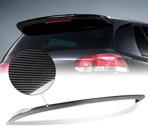 Vista 6 de DNA MOTORING 2-SPC-7104-CF - Alerón de techo de fibra de carbono para ventana trasera, compatible con VW Golf GTI Hatchback 2010-2013