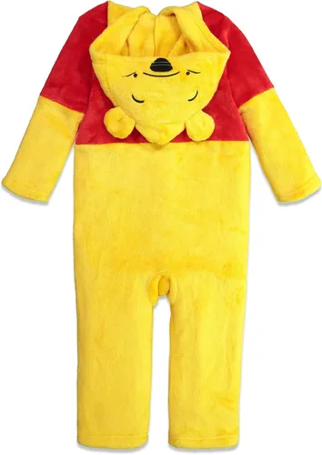 Vista 5 de Disney - mameluco de Winnie The Pooh, para niños, con gorro.