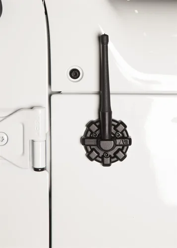 Vista 7 de Rugged Ridge Base de antena Elite para Jeep Wrangler/Gladiator 17212.13 Compatible con Jeep Wrangler JK/JL 2007-2025; Jeep Gladiator JT