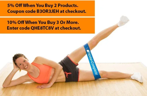 Resistance Bands for Working Out - Workout Band Loop - Exercise Bands with 4 Levels for Toning, Stretching or Physical Therapy by Home-Complete