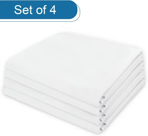 Vista 5 de Paquete de 4 protectores de almohada con cremallera, tamaño estándar, transpirables y silenciosos, 100% impermeables, fundas de almohada de 20 x 26