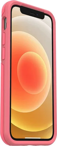 Vista 4 de OtterBox Symmetry+ - Funda protectora delgada para iPhone 12 mini con MagSafe, a prueba de golpes y caídas, probada 3 veces según el estándar Rosa