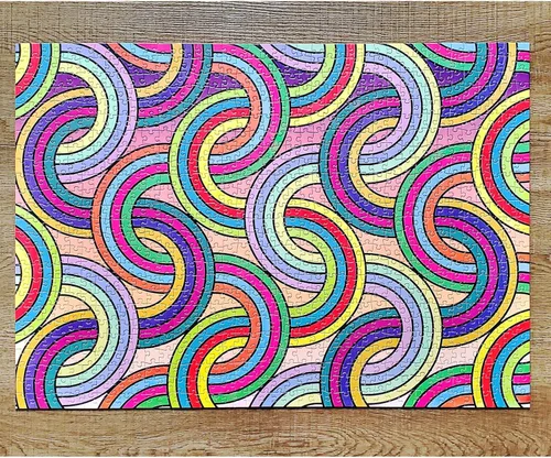 Vista 2 de Mchezo 1000 Piece Abstract Jigsaw Puzzle: Loops Within Loops