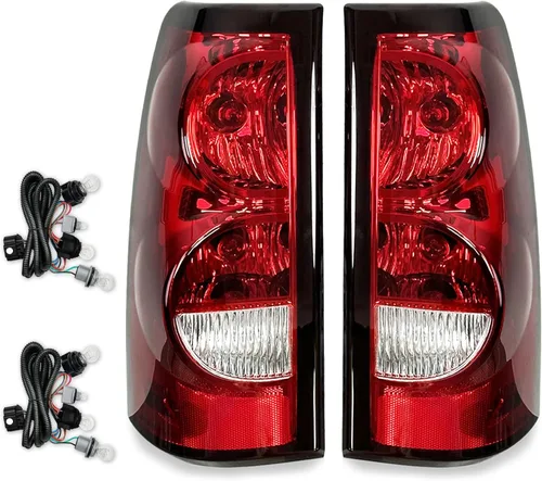Vista 10 de Silverado - Luces traseras compatibles con Chevy Silverado 1500/1500HD 2500/2500HD 3500 2003-2006 para el lado del conductor y del pasajero