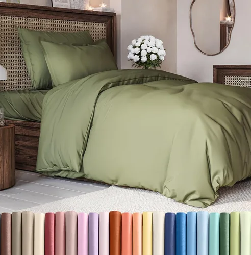 Vista 41 de Juego de funda de edredón tamaño Queen - Funda de edredón extra suave tamaño Queen 90 x 90 con 2 fundas de almohada - Ropa de cama de hotel de lujo