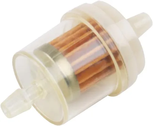 Vista 5 de Filtro de combustible universal de 1/4 pulgadas, manguera de línea de combustible de 4 pies de largo con abrazaderas para motocicleta, motor