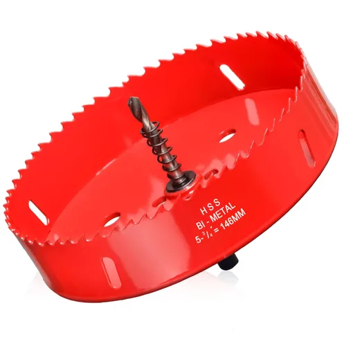 Vista 53 de Sierra perforadora de 2 3/4" (70 mm) para madera y plástico, broca de núcleo de cortador de agujeros bimetálico HSS para paneles de yeso, tableros