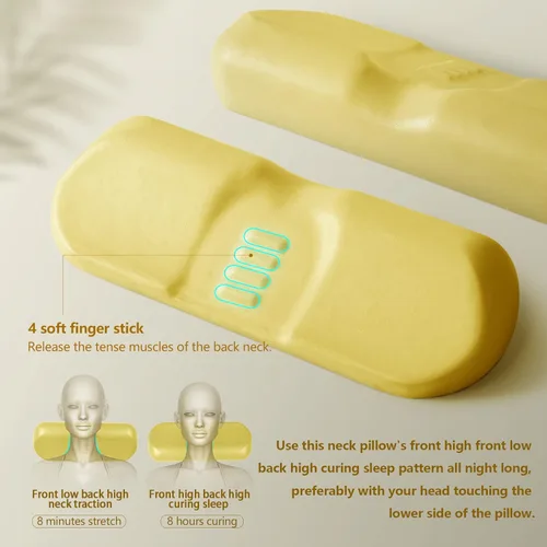 Vista 8 de Almohada de dispositivo de tracción cervical para aliviar el dolor de cuello y almohada cervical para dormir almohada cervical