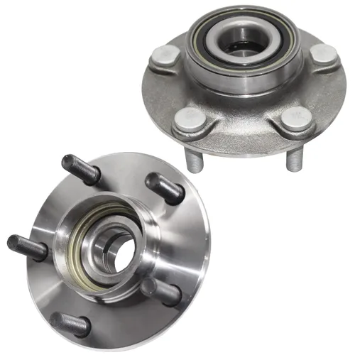 Vista 82 de Detroit Axle - 2 bujes de rodamiento de rueda traseros para Suzuki Aerio 2002-2007, Suzuki Esteem 1995-2002, 2 rodamientos de rueda completos