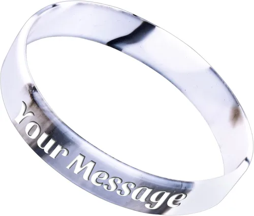 Vista 15 de 50 pulseras de silicona personalizadas para motivación, recuerdos de fiesta, eventos, cumpleaños, conciencia