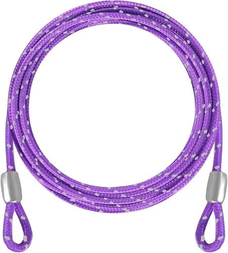 Vista 9 de Cable de seguridad de acero de 0.13 pulgadas 4/6/10/15 pies de longitud, cable de cuerda para bicicleta, cable de acero inoxidable con bucles