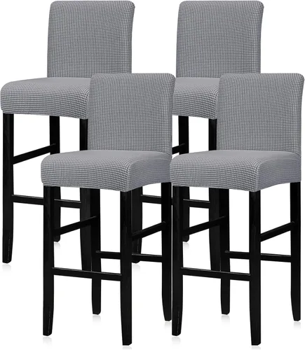 Vista 62 de Lellen - Fundas para taburete de bar de jacquard, fundas para silla de taburete de bar, fundas para silla de bar, fundas para taburete de bar