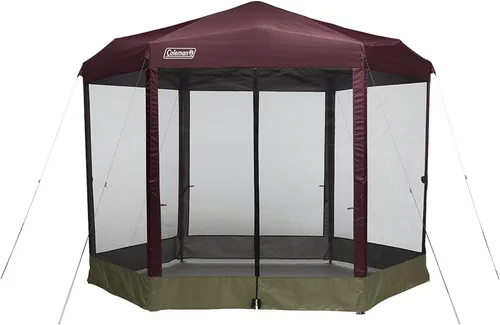 Coleman Back Home Screened Canopy Tent with Instant Setup, Outdoor Gazebo for Bug-Free Lounging, Fits Over Picnic Tables, Ideal for Parties, Events,