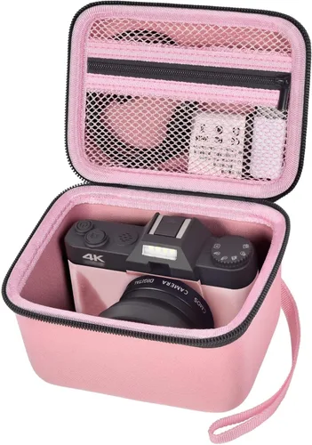 Vista 12 de Funda para cámara de Vlogging compatible con Duluvulu/VJIANGER/JGIPL/cámaras digitales TEBNGIHNM 4K para Youtube. Estuche de transporte para cámara