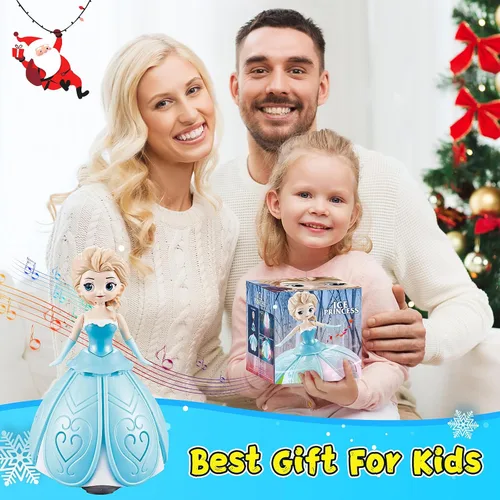 Vista 8 de Juguetes para niñas de 4 a 5 años, regalos de cumpleaños para niñas de 1, 2, 3, 4 años, juguetes de princesa bailarina con robot giratorio