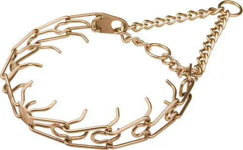 Vista 2 de Herm Sprenger Curogan Ultra-Plus - Collar para pastor alemán con placa central y cadena de montaje, 0.126 in x 23 pulgadas