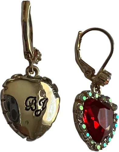 Vista 3 de Betsey Johnson - Pendientes colgantes de corazón