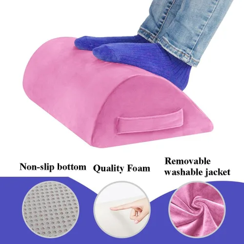 Vista 3 de Reposapiés para debajo del escritorio, cómodo taburete ergonómico de espuma viscoelástica, taburete de pie para Nome u oficina y viajes en avión