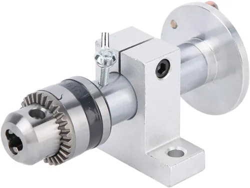 Vista 6 de Centro giratorio vivo de carpintería de bricolaje con llave para mini máquina de torno