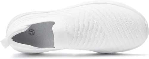 Vista 5 de PPQ Zapatos deportivos para caminar para mujer, ligeros, cómodos, transpirables, para viajar
