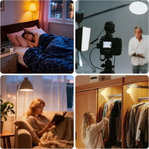 Vista 7 de SCOPOW Bombilla recargable con control remoto – 8W 600LM E26 bombillas recargables regulables temporizador de control y 3 temperaturas de color + 15