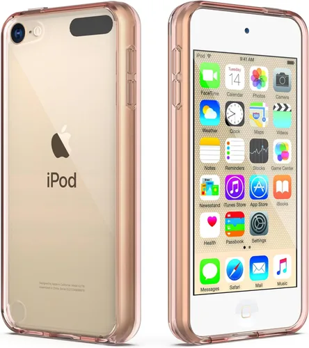 Vista 9 de Funda ULAK para iPod Touch 6ta generación, funda para iPod 5, transparente, suave, de TPU flexible, plástico rígido que absorbe golpes, Negro