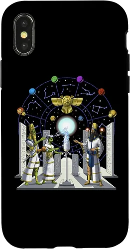 Vista 5 de Anunnaki Aliens Sumerian Mesopotamian Babylonian Gods Case for iPhone 17