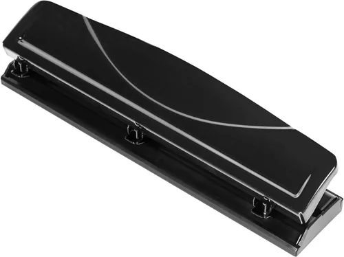 Vista 8 de Yaxa Basics Perforadora de 2/3 agujeros, semiajustable, capacidad de 30 hojas, color negro