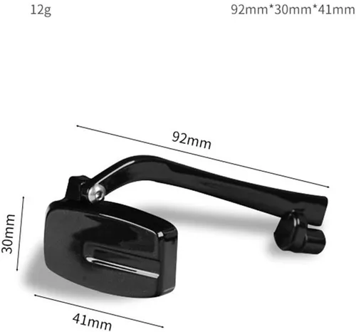 Vista 5 de Espejo de gafas de bicicleta, espejo retrovisor ajustable multiángulo, espejo retrovisor para bicicleta, espejo gran angular, accesorios
