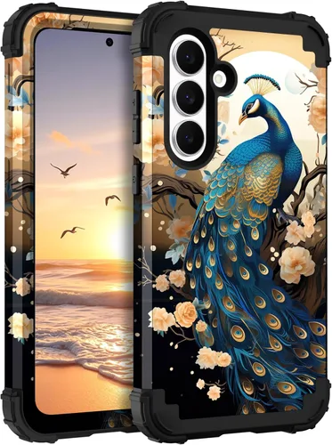 Vista 20 de TEECOVER Funda para Samsung Galaxy A14, resistente a prueba de golpes de servicio pesado, protección completa, parachoques de plástico duro + funda