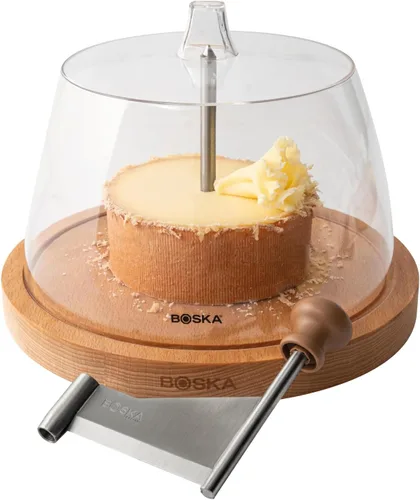 BOSKA Rizador de queso Amigo de acero inoxidable – Lo mejor para rueda de queso o chocolate – Trituradora multifuncional a prueba de óxido – Flaker