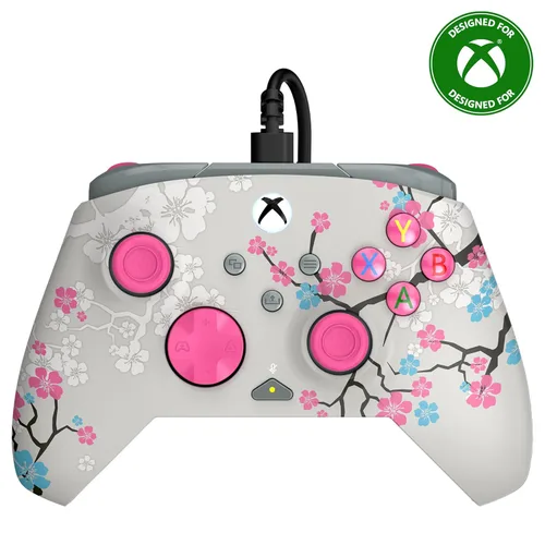 Vista 14 de Turtle Beach Rematch Advanced Wired Gaming Controller Licensed for Xbox Series X S, Xbox One, Windows PC - Colorful, Remappable Buttons, Hair