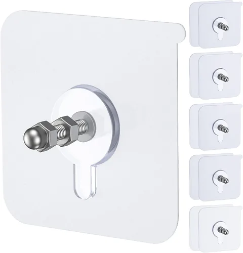 Vista 15 de Uniclife 30 piezas de ganchos autoadhesivos para cuadros, carga máxima de 15 kg, ganchos para cuadros resistentes sin clavos, ganchos de pared