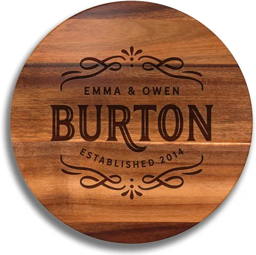 Personalized Wedding Gift, Lazy Susan, Engraved Wood Gift, Personalized Lazy Susan, Mothers Day gift, Anniversary Gift, Mom Gift, Wife Gift, Lazy