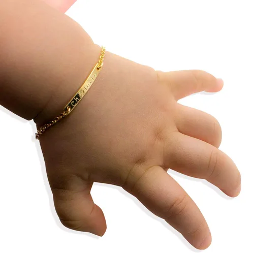 Personalized Baby Name Bracelet Jewelry Gift Custom Baby Bracelets for Infant Girls & Boys, Ideal Christmas Gift for Kids, Elegant Baby Bracelets