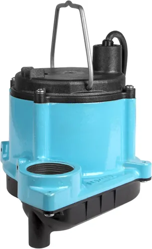 Vista 9 de Little Giant 6-CIM-R Bomba sumergible de sumidero de 115 voltios, 1/3 HP, 2750 GPH (sin interruptor) para sistemas de sumidero y deshidratación