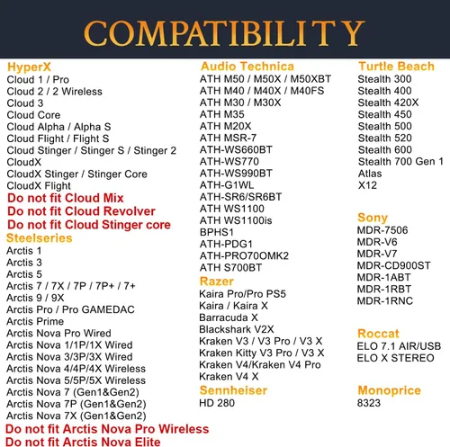 Vista 2 de SOULWIT Almohadillas de gel refrescante para Audio-Technica ATH M50X/M40X, HyperX Cloud/Alpha, SteelSeries Arctis, almohadillas para los oídos