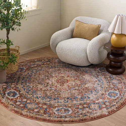 Vista 9 de SAFAVIEH Bijar Collection - Alfombra decorativa de 2 pies 3 pulgadas x 4 pies, marfil y óxido, diseño oriental envejecido, no desprende pelusa