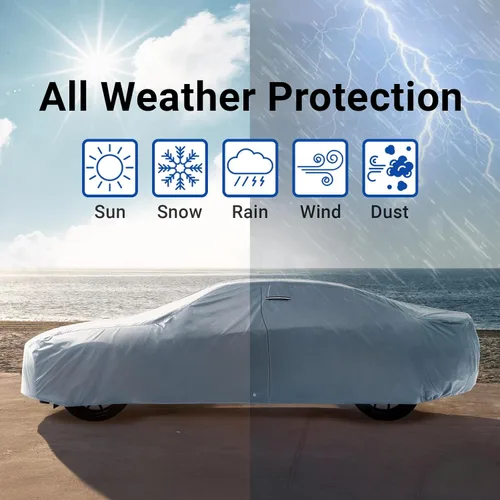 Vista 60 de iCarCover Funda de automóvil personalizada de alta calidad para Mazda 1200 1970, resistente, impermeable, para todo tipo de clima, lluvia, nieve