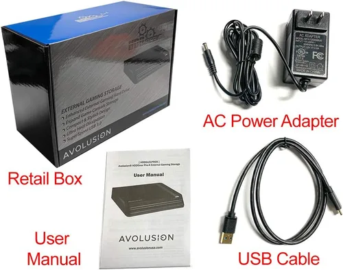 Vista 5 de Avolusion HDDGear Pro X 2TB USB 3.0 Disco duro externo para juegos (preformateado para Xbox One X, S, original)