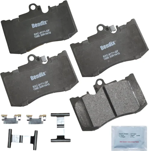 Vista 319 de Pastillas de Freno Delanteras Cerámicas Bendix Priority1 CFC430A para Modelos Selectos INFINITI G35, I30, Nissan 350Z, Altima, Juke, Maxima, Sentra