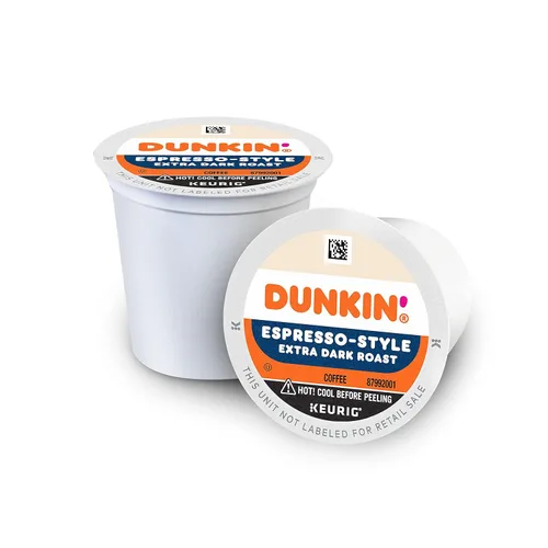Vista 5 de Dunkin' Café tostado extra oscuro estilo expreso, 88 cápsulas Keurig K-Cup