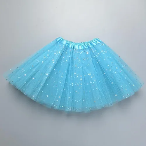 Vista 2 de LKQBBSZ Falda tutú de ballet para niñas, para cumpleaños, princesa, fiesta, fiesta, vestido de estrella