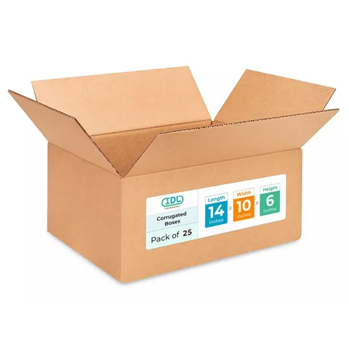 Vista 235 de IDL Packaging Paquete de 5 cajas de envío altas de 8 x 8 x 48 pulgadas, extra resistentes de 200 libras frente a caja regular, cajas de mudanza