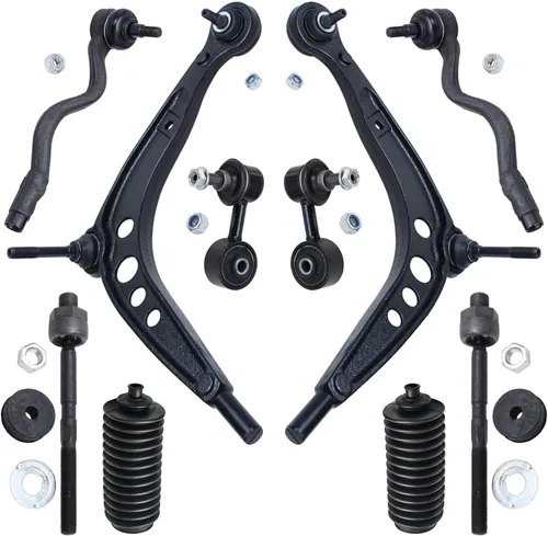 Vista 138 de Detroit Axle - Kit de suspensión frontal de 10 piezas para Ford Focus C-Max 13-18, 2 brazos de control inferiores, 4 barras de acoplamiento