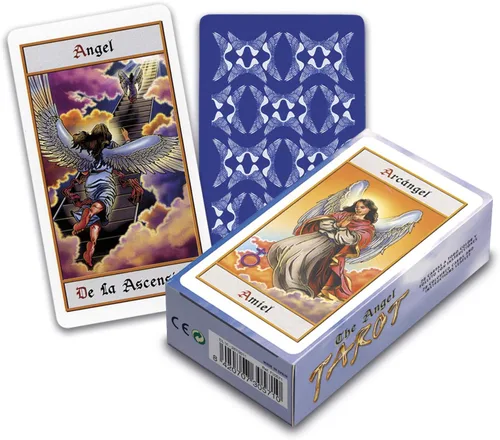 Vista 4 de Fournier Nemesis Now De Los Ángeles Tarot Tarjetas Azul