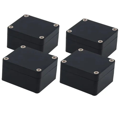 Vista 19 de Zulkit. - Caja de plástico impermeable ABS IP65. - Caja de derivación eléctrica - color negro.