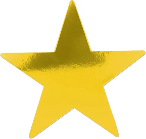 Vista 17 de Beistle 72 piezas de recortes de papel de estrella plateada para tablón de anuncios, aula, fiesta de cumpleaños, decoración de pared, 5 pulgadas