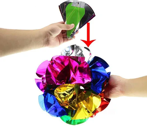 Vista 3 de Enjoyer Apareciendo Bola Flor Flores Primavera Trucos de Magia Escenario Ilusiones Props Magic Gimmick Accesorios (40CM)